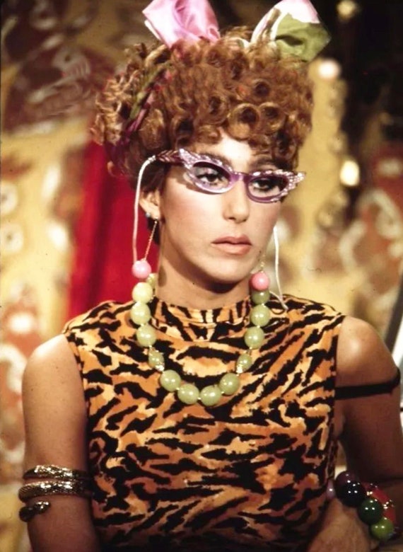 Vintage Rare Bob Mackie Silk Animal Print Shirt, Formal Designer 
