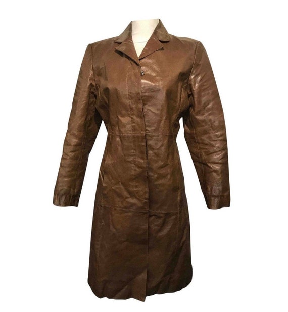 Vintage leather trench
