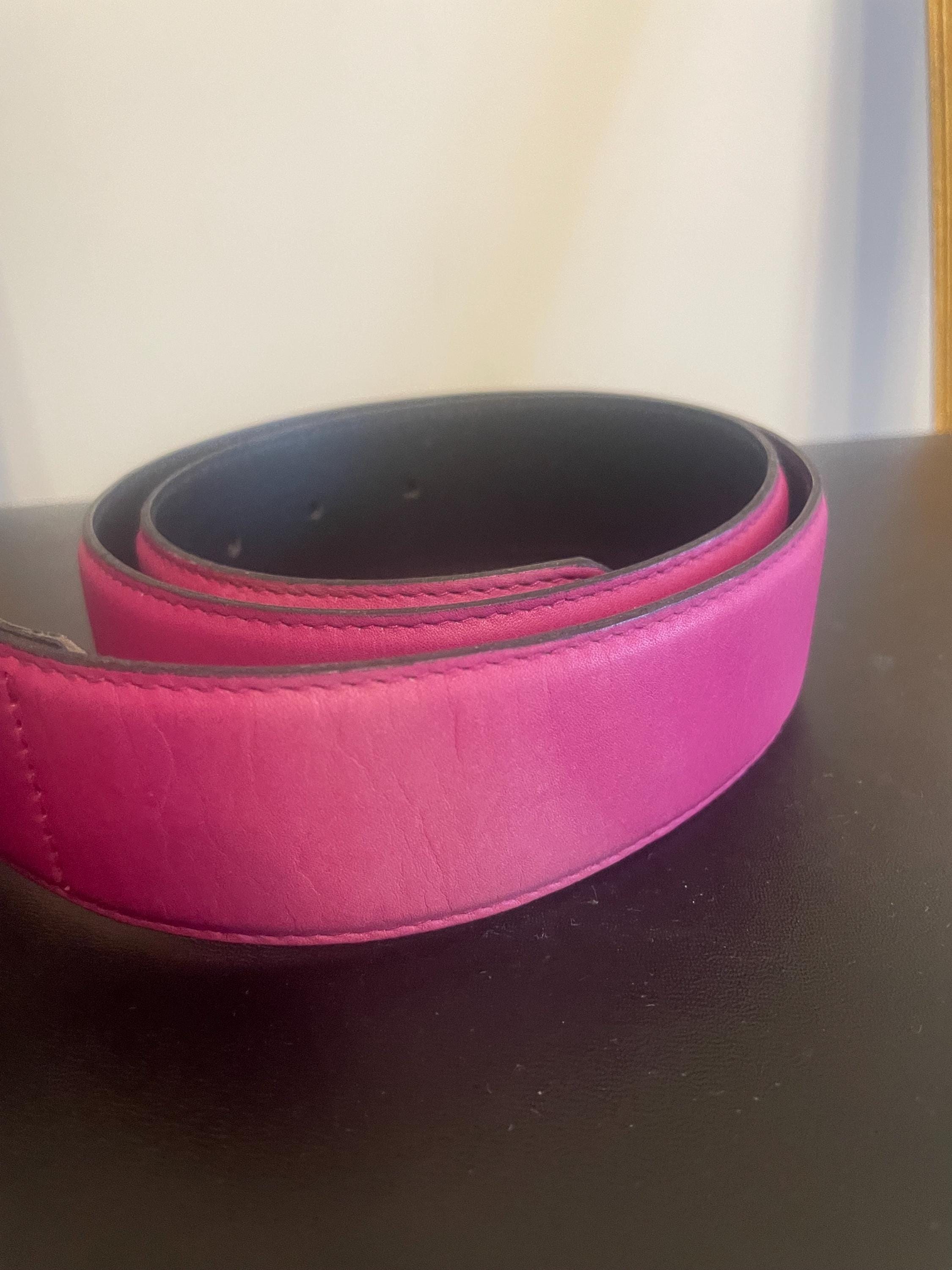 Max Mara 00s Purple Belt Pink Belt Vegan Leather Designer  display picture 3