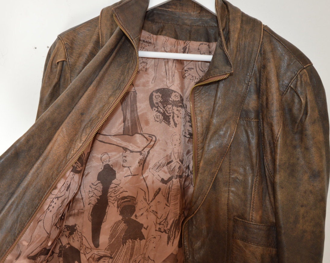 Genuine Leather Vintage HIPSTER TRENDY Jacket Hippy Chic