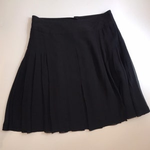 Armani skirt / Black coctail skirt / Armani mini skirt / Vintage Armani / Silk mini skirt image 3