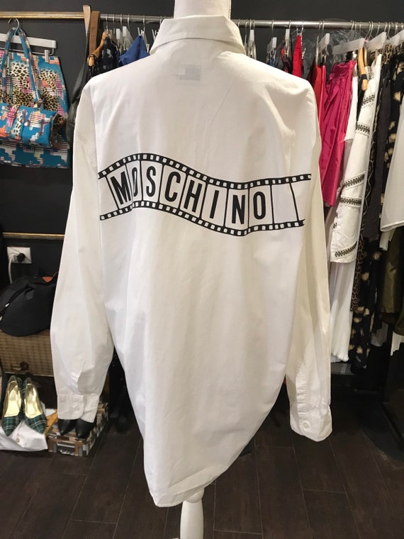 Moschino shirt , Moschino jeans, mint, large , whi
