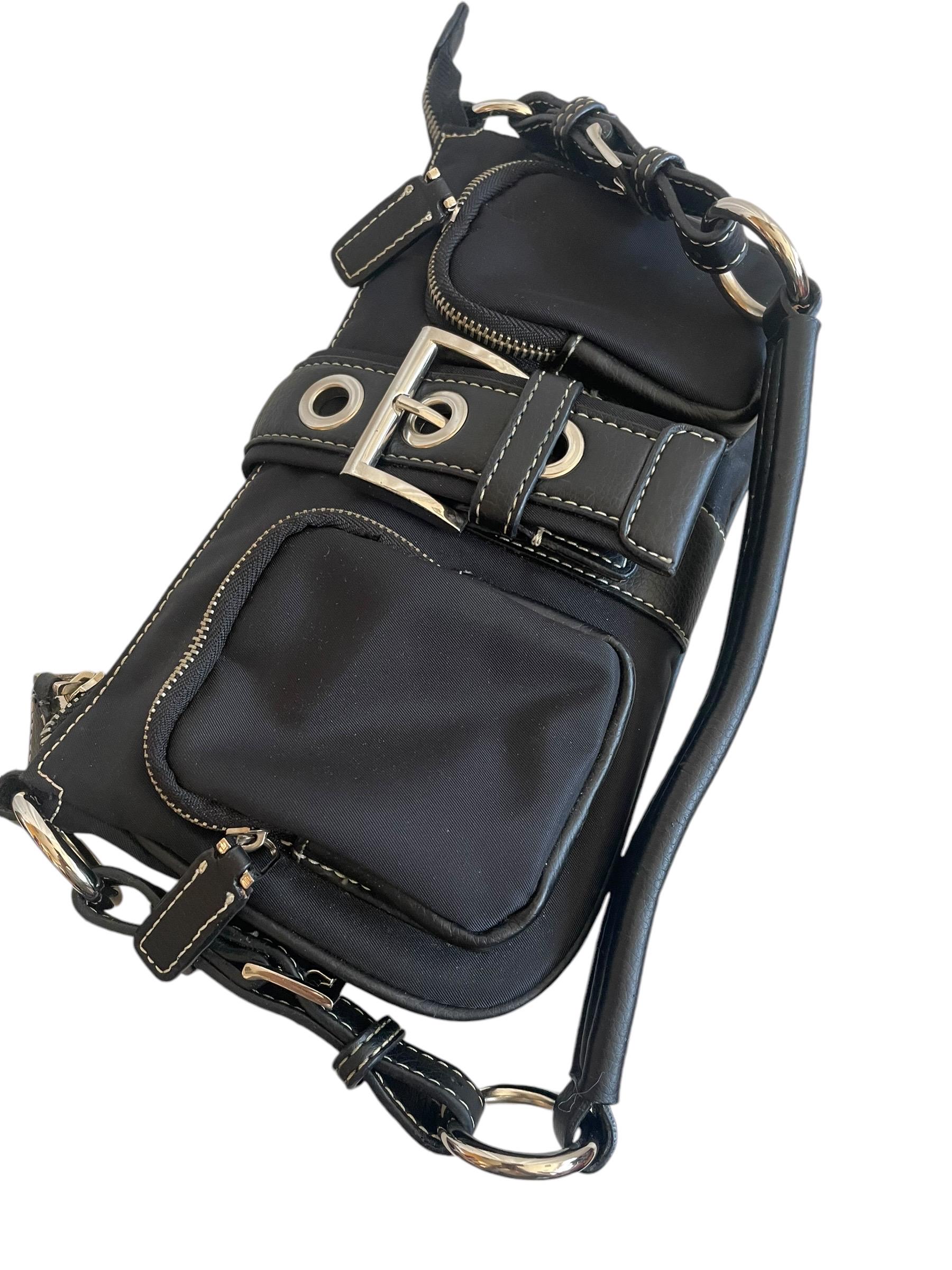 イタリア製　90~00s abro suède hand bag y2k Abro Y2K / 2000s Bag Mini Black Bag Handbag Designer Handbag Girls