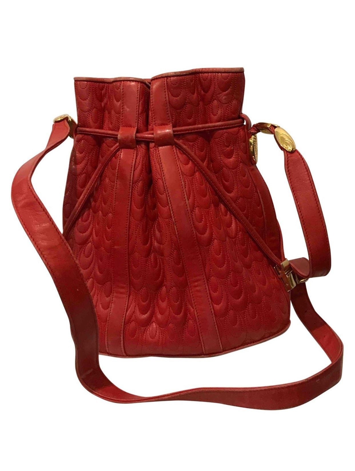 Satchel Bag - Red Genuine Chanel Leather - Valentino Orlandi