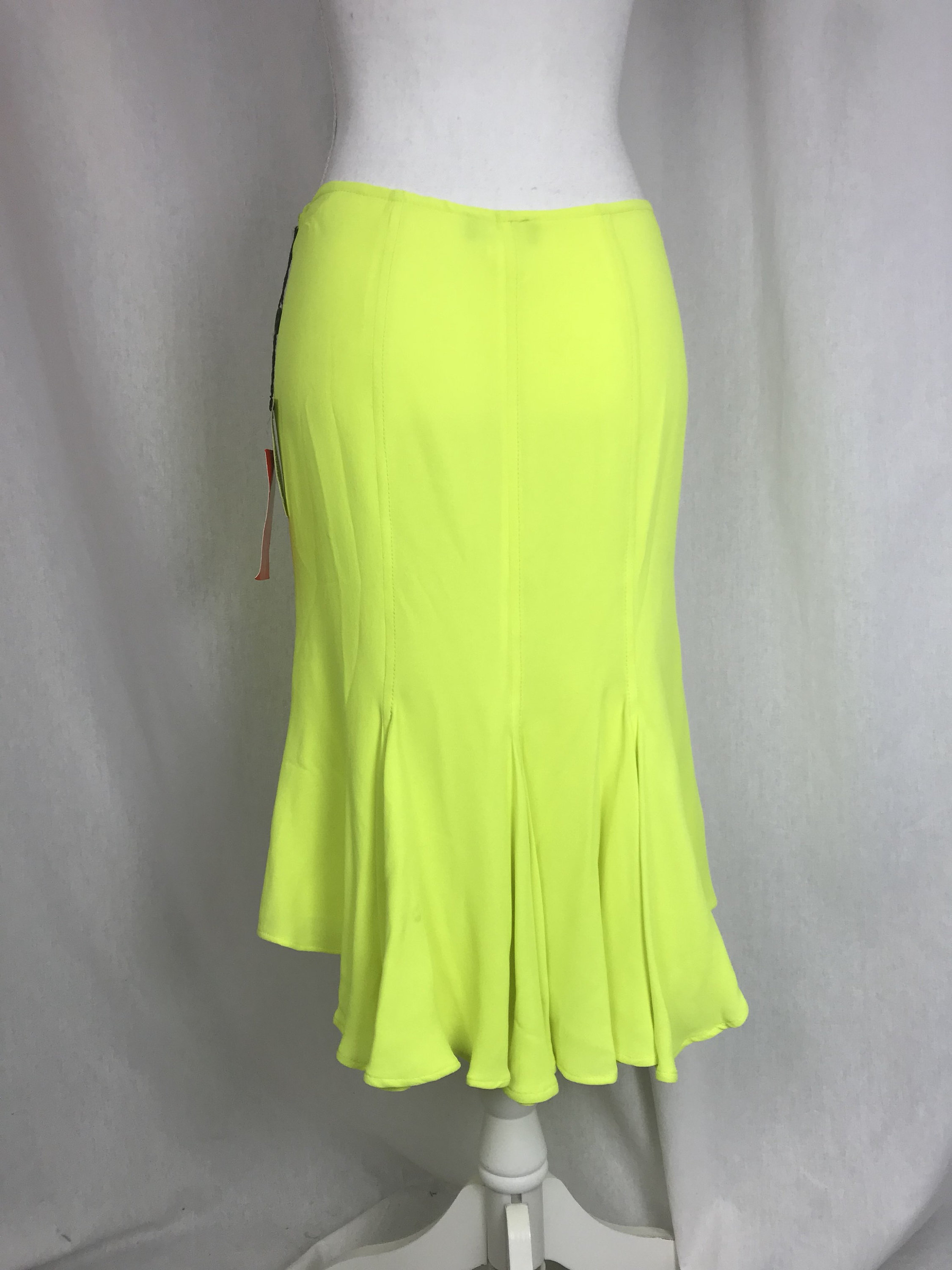 Vintage Gianni Versace Silk Neon Skirt Midi Gianni Versace Skirt