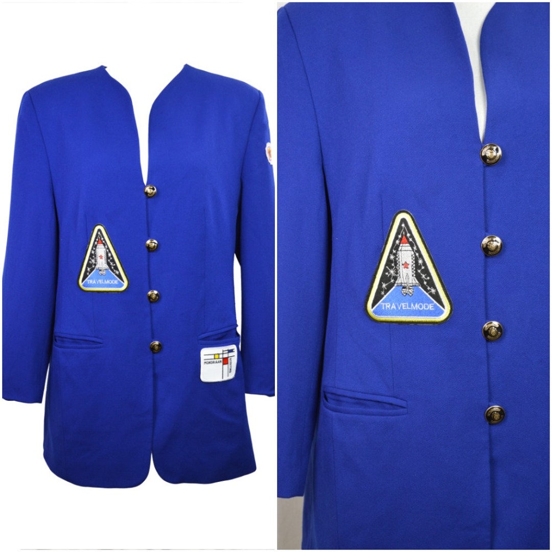 blazer vintage blue