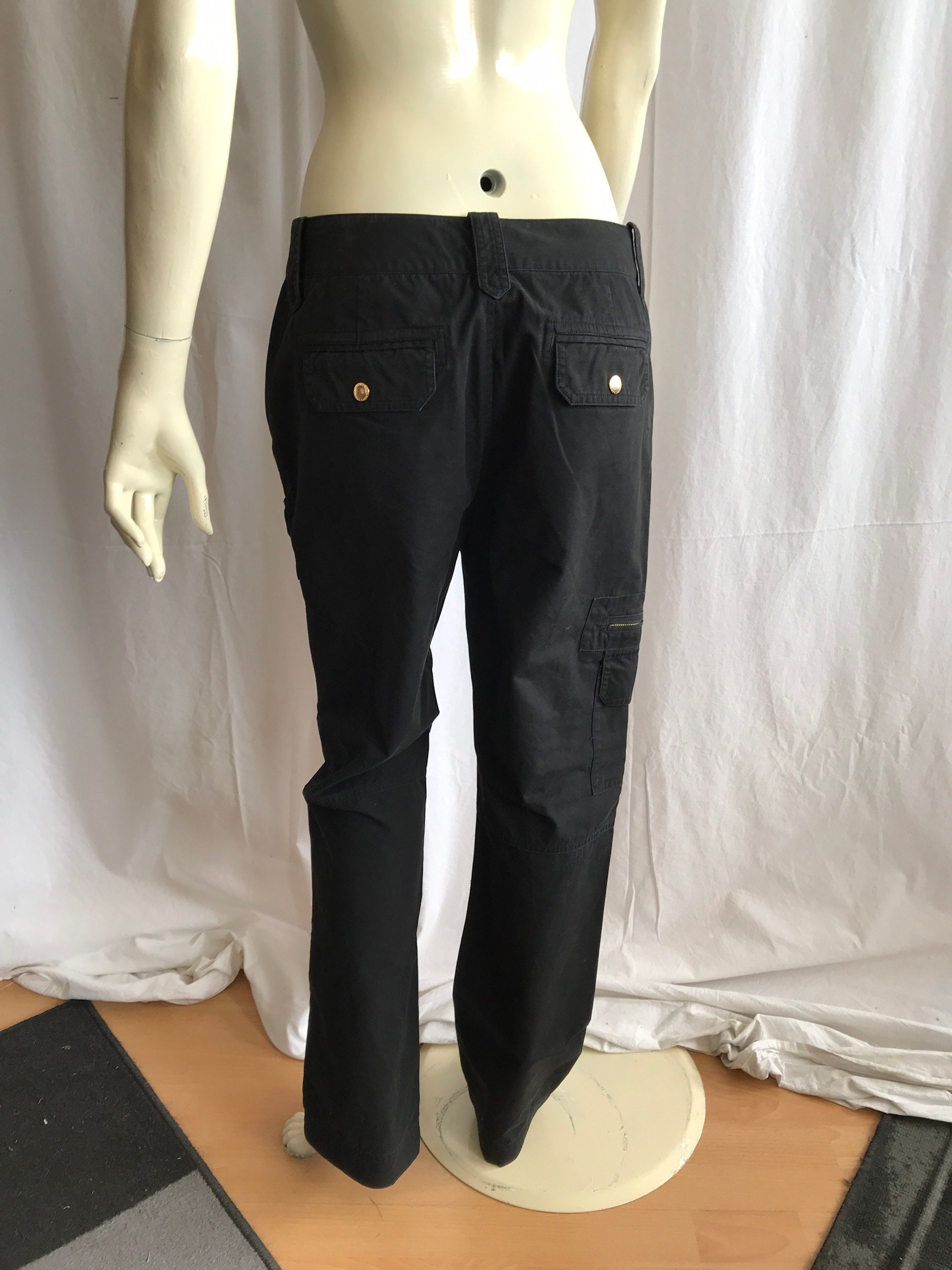 00s POLO RL military pants black cotton