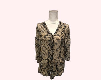 GIANNI VERSACE silk shirt , 100 % silk , vintage Versace