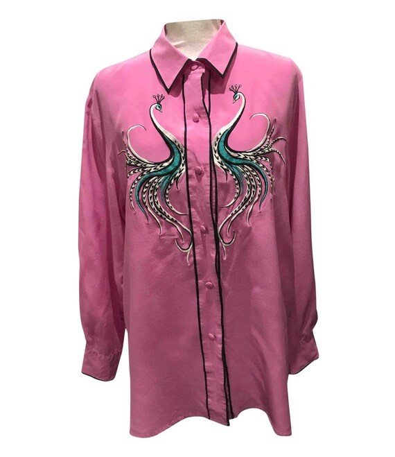 1980 Bob Mackie peacock shirt / Collectable shirt