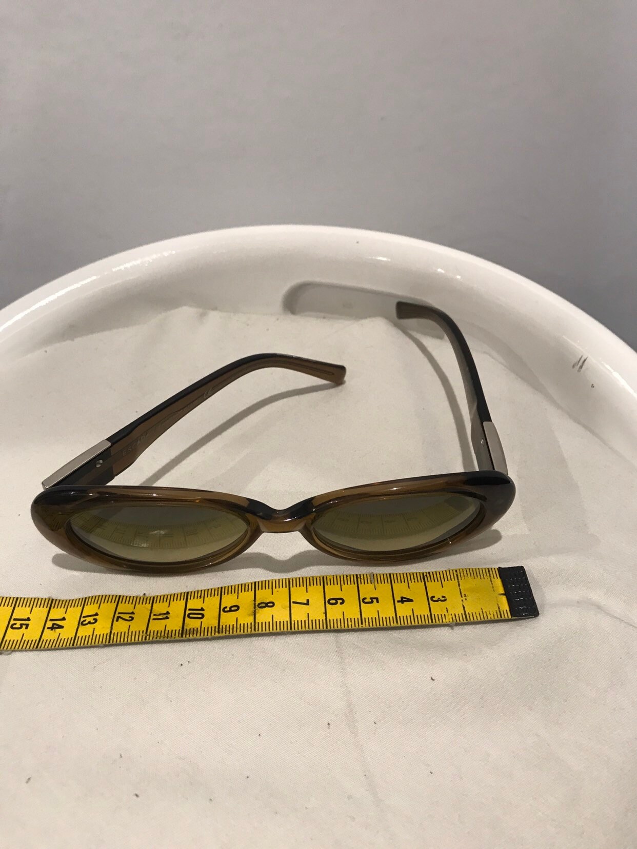 NEW Vintage 1990s Escada Sunglasses NEW Escada Col. Z90 SES 014 Burgundy Reddish Brown Large  main image 2