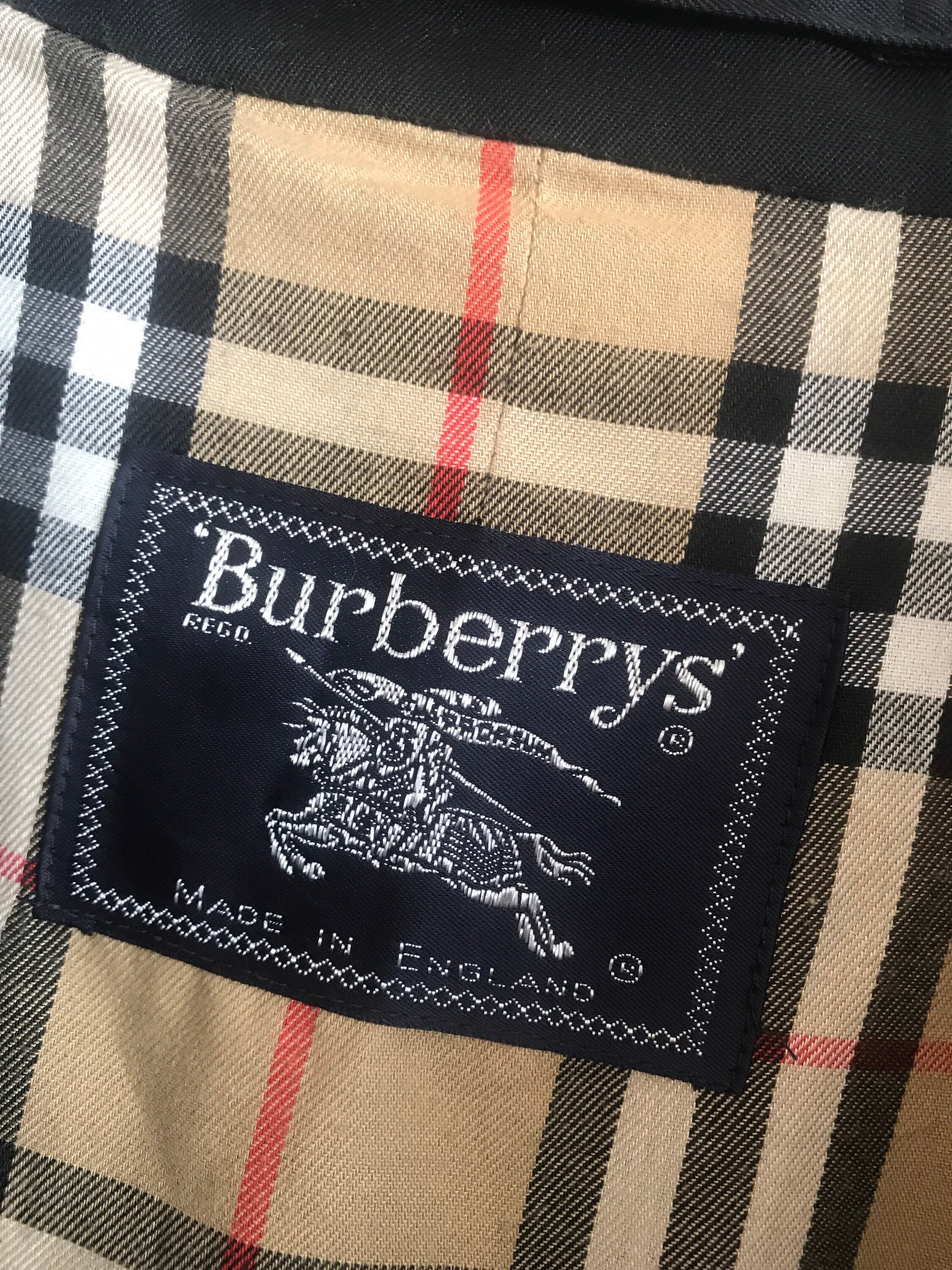 Burberrys vintage trench large mens coat rare | Etsy