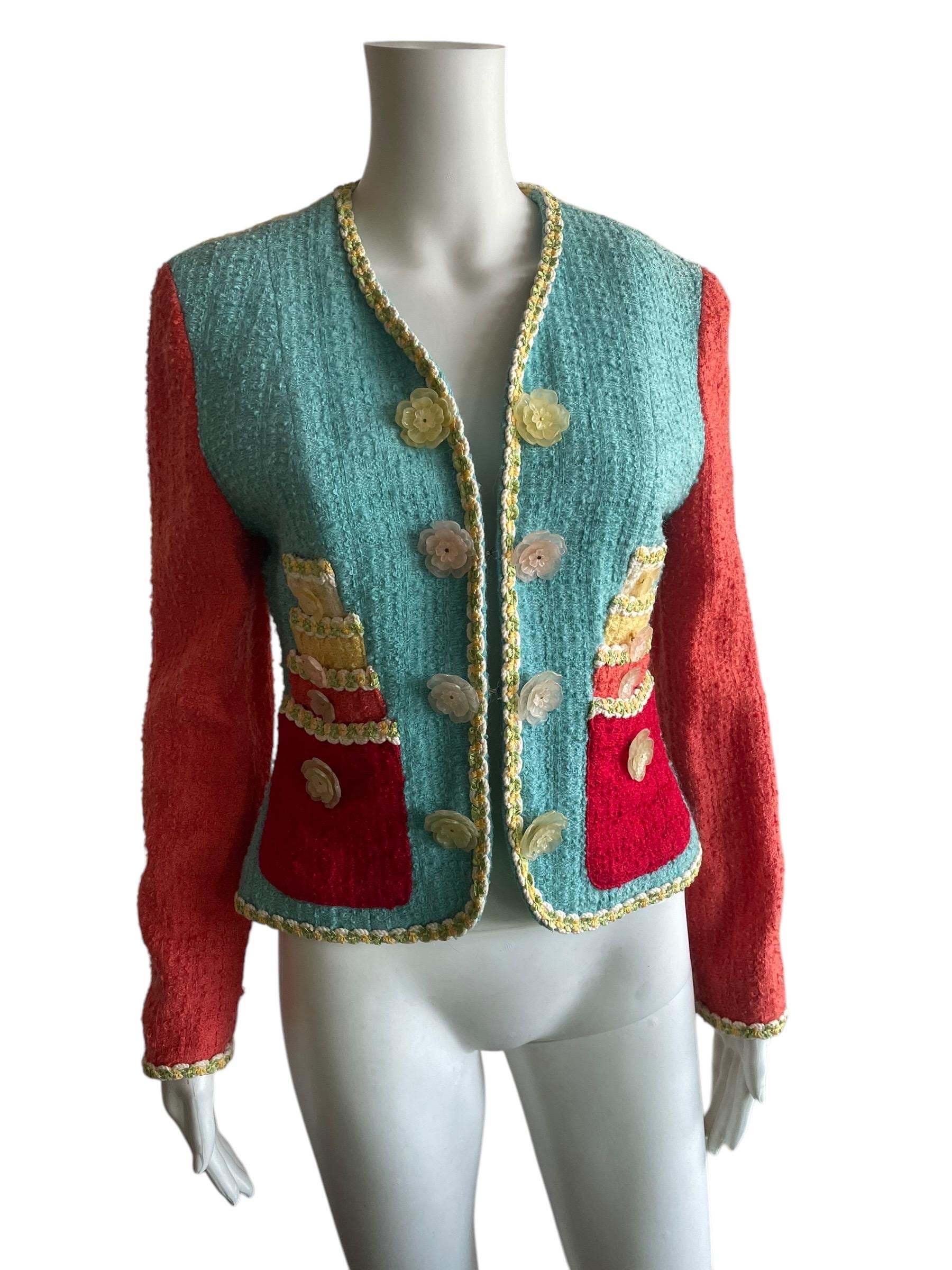 Iconic 90s Moschino Cheap and Chic the Cake Blazer XS / S Wool