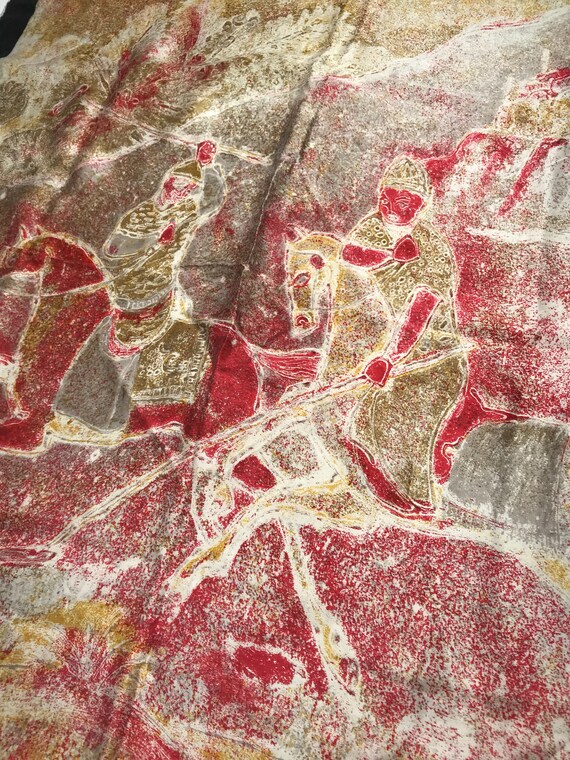 100 % silk scarf / silk scarves / vintage silk sc… - image 6