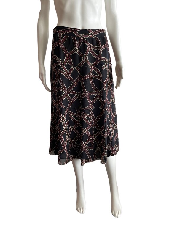Cacharel silk midi skirt , Cacharel formal black and … - Gem