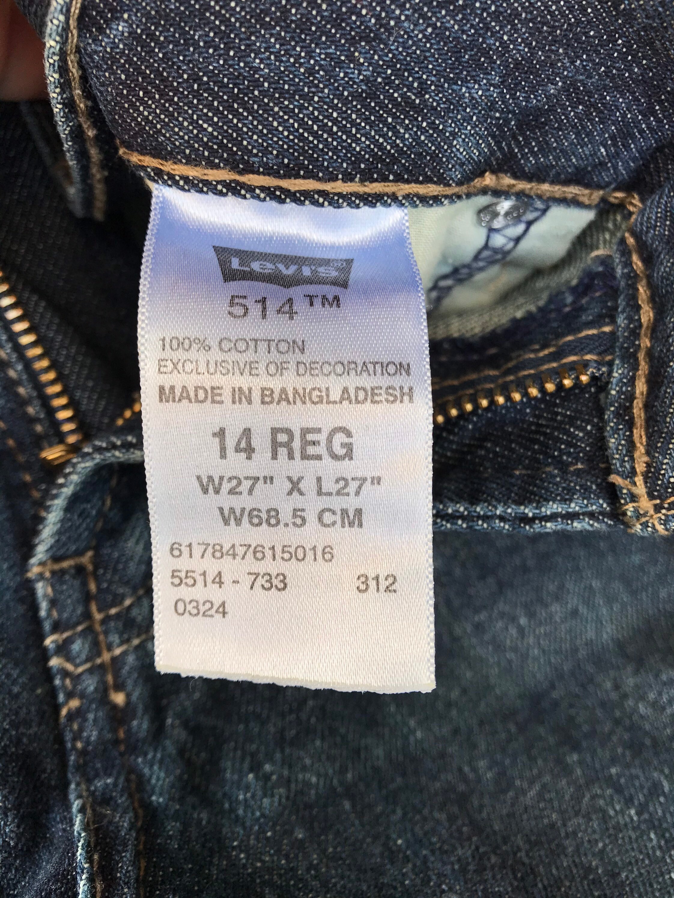 Levis 514 Jeans 27 Size Small Dark Wash Straight 00s - Etsy