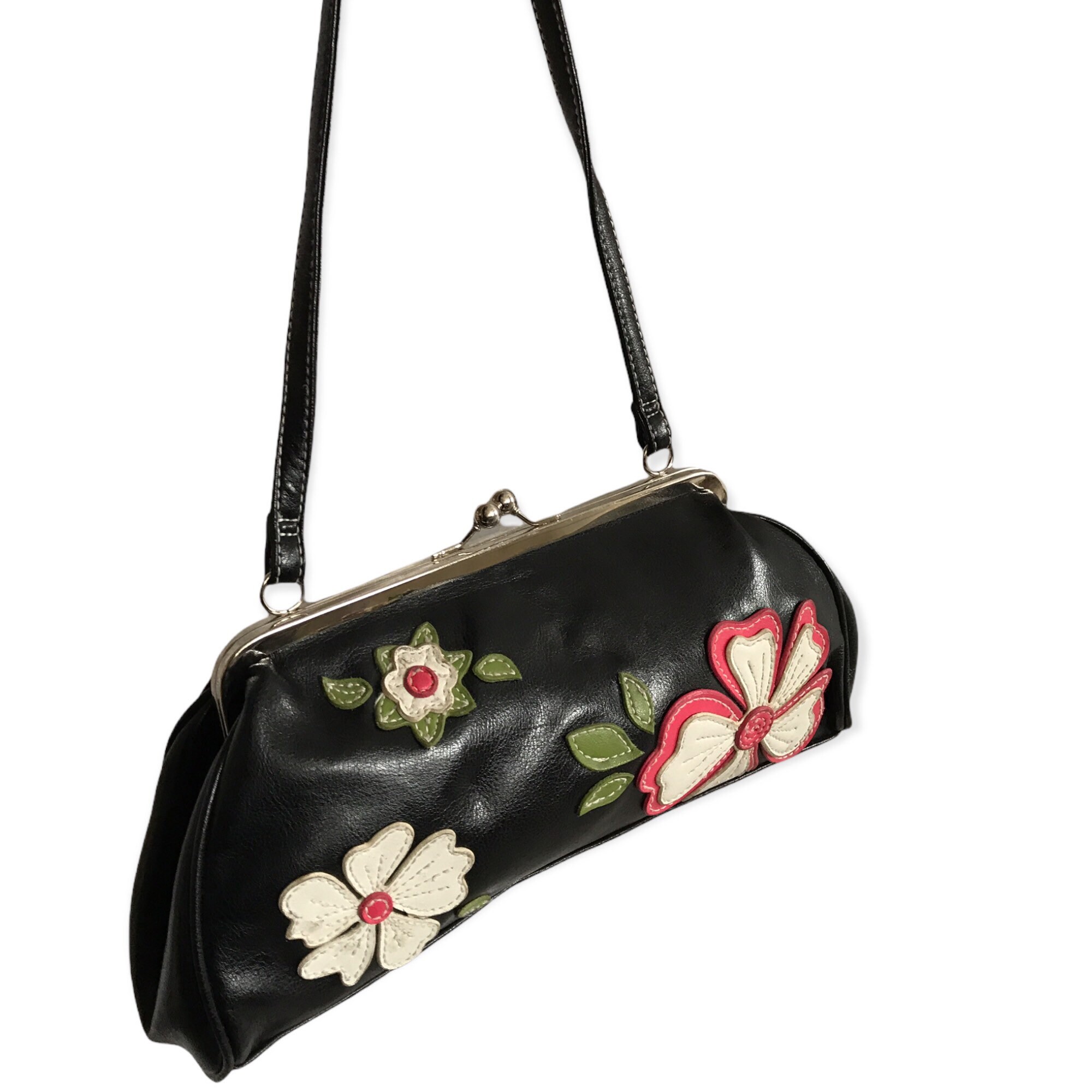 Mini Borsa A Tracolla Etnica Boho, In Tela Con Ricamo Floreale, Tracolla Regolabile, Vintage, Per Donna - 5