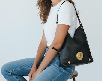 GIANNI VERSACE bag Rare Iconic vintage Gianni Versace Medusa logo leather handbag , Collectable designer shoulder bag , Gift for her