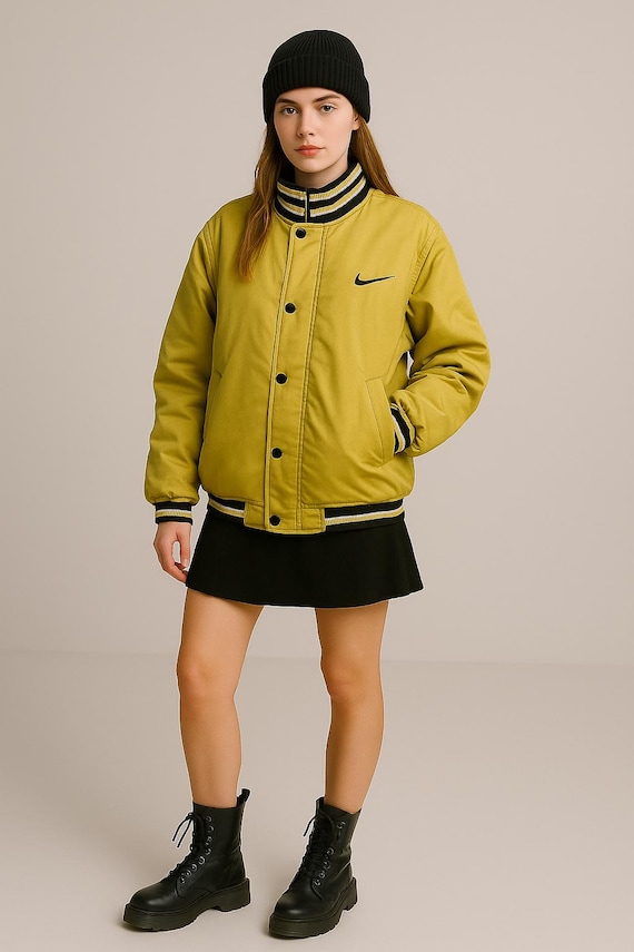 Nike Jacket Vintage Two Face Jacket , 90s Streetwear Active Wear