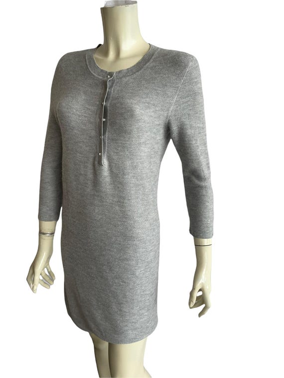Buy Alexander Wang Cashmere Dress, Grey, Round Neck (side Button Detail)  Online in India - Etsy