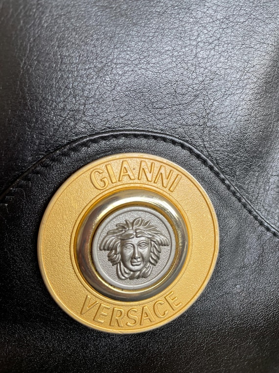 GIANNI VERSACE Bag Rare Iconic Vintage Gianni Versace Medusa Logo GIANNI VERSACE Bag Rare Iconic Vintage Gianni Versace Medusa Logo
