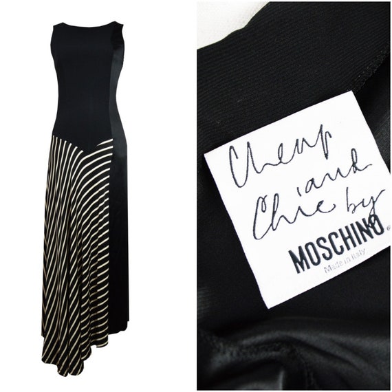 moschino cheap and chic black dress