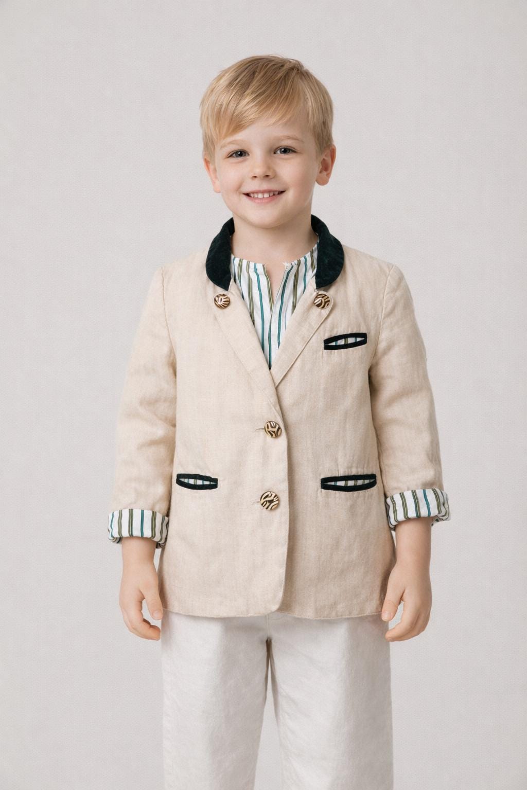 Dirndl linen blazer 116 cm Kids Baby dirndl linen blazer