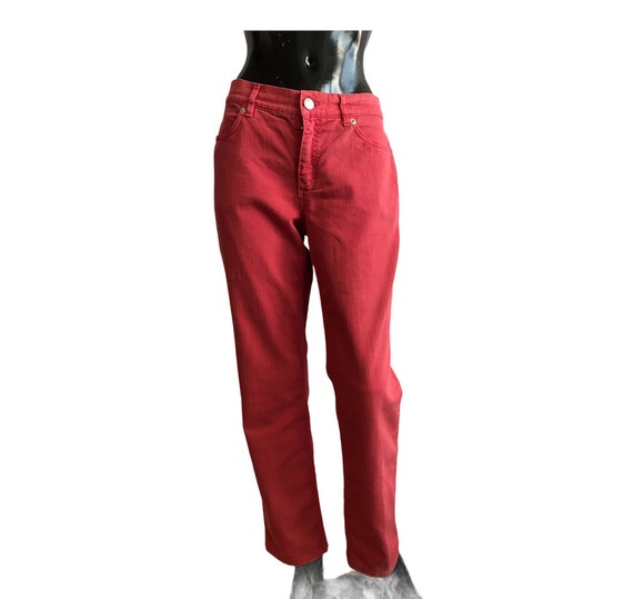 Escada Vintage Jeans Salmon Designer 