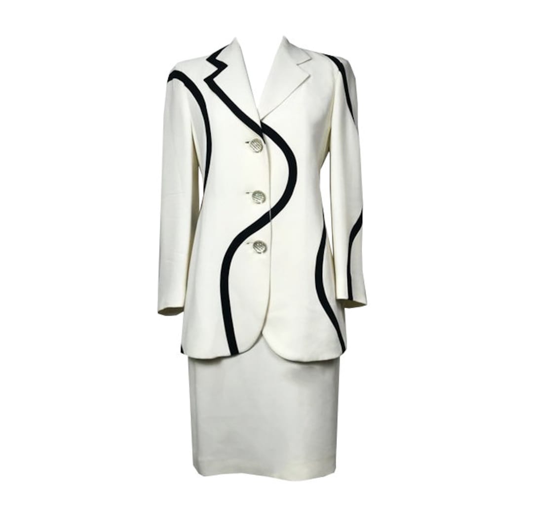アウターその他 MOSCHINO COUTURE Woman Blazer White 05150517 3555 Moschino 1994 Museum Eco Iconic Vintage 90s Beige Brown
