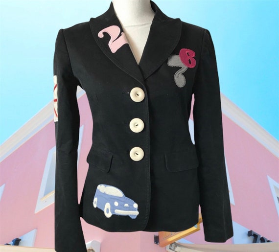 1990 RARE Moschino, Cheap & Chic cotton blazer / … - image 1