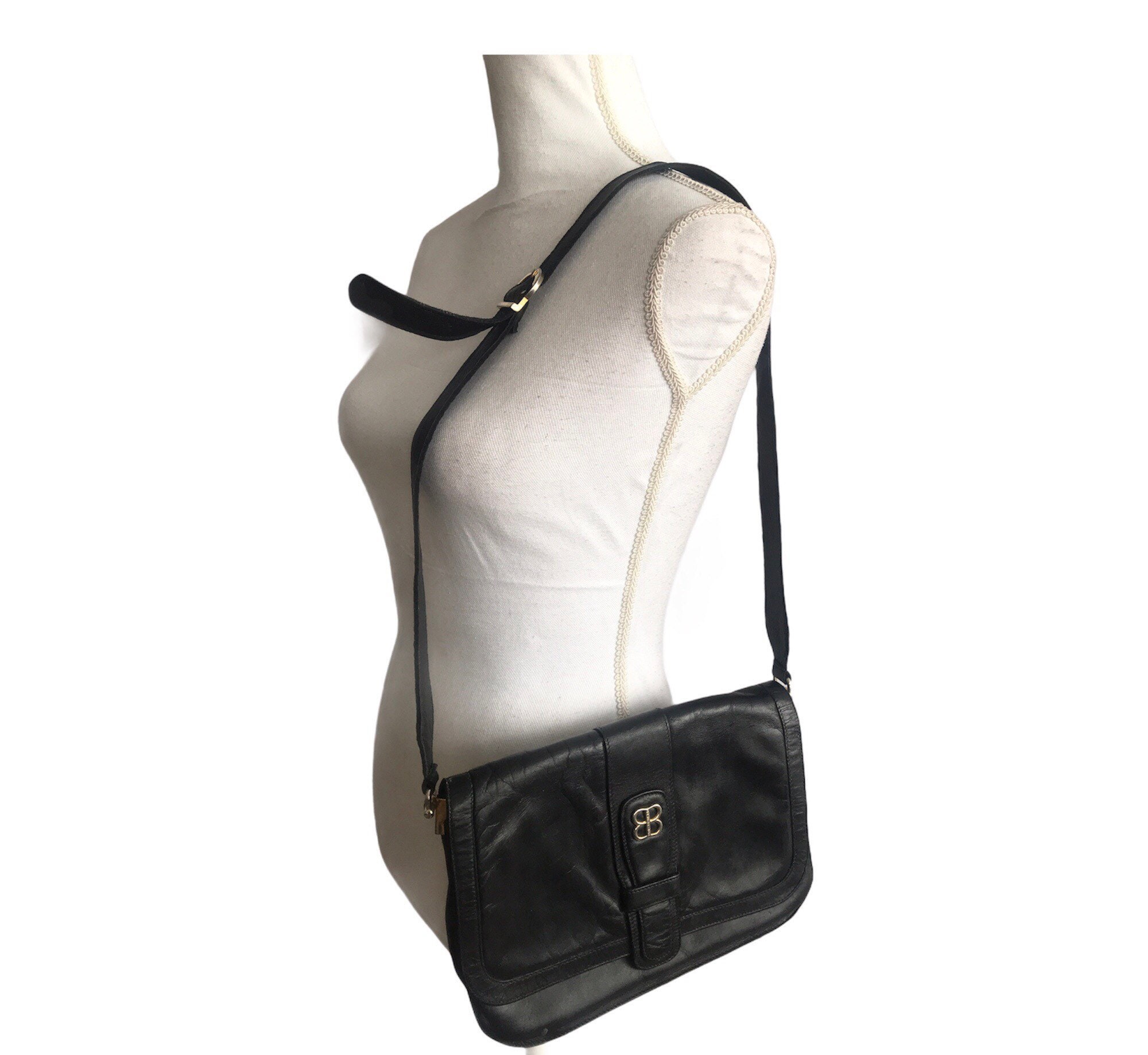 Balenciaga Vintage Bag 90s Leather Minimal Designer - Etsy