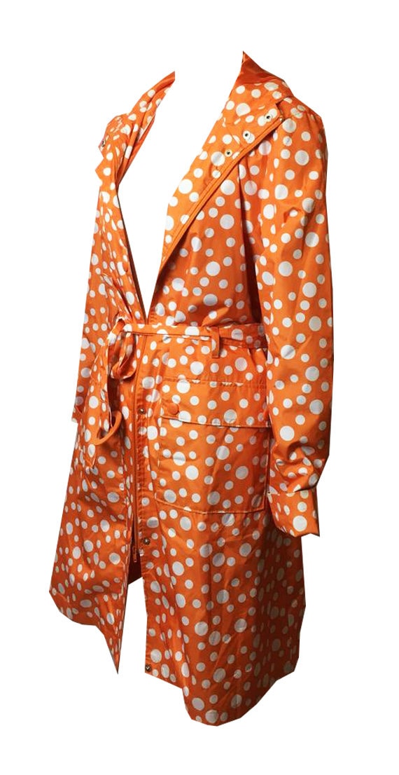 Vintage . Dots raincoat