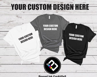 Custom Text Shirt, Personalized Family Tee