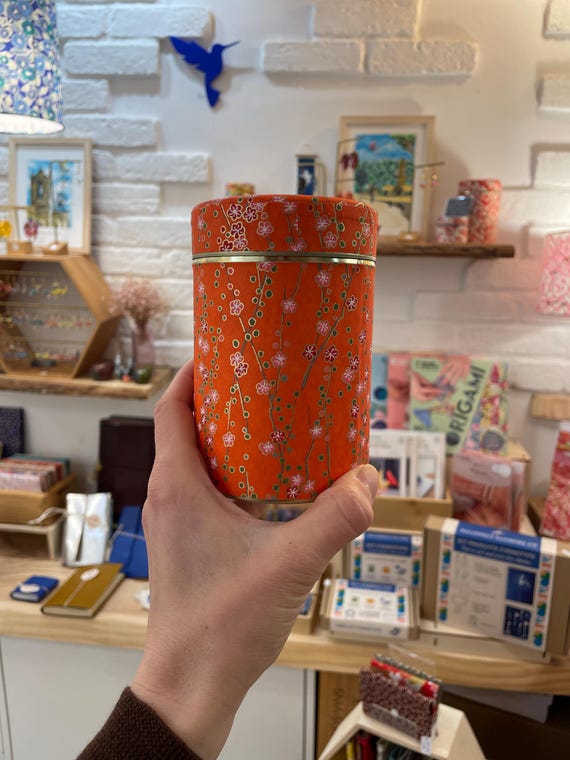 Japanese metallic Tea box