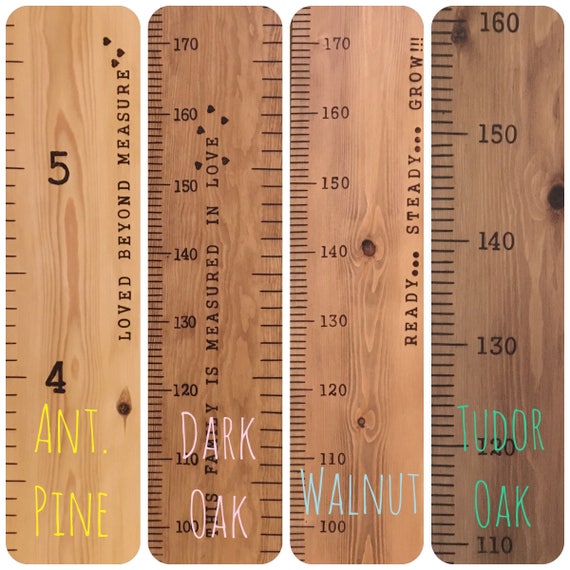 Personalised Ruler Height Chart