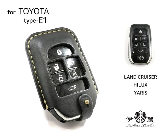 1 set Porte-clés et étui à clés de voiture compatible avec Toyota
