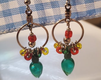 Christmas lights Earrings