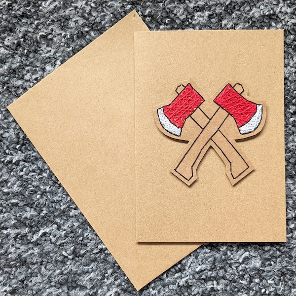 Axe card - Red
