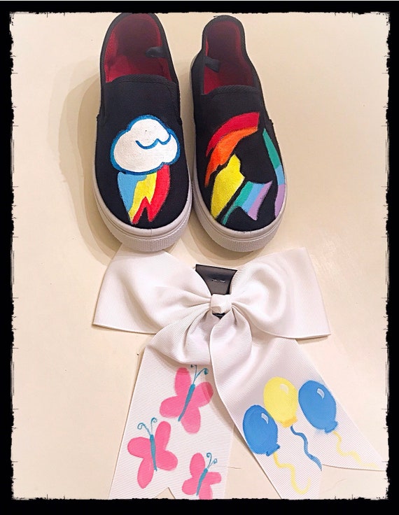 rainbow dash vans shoes