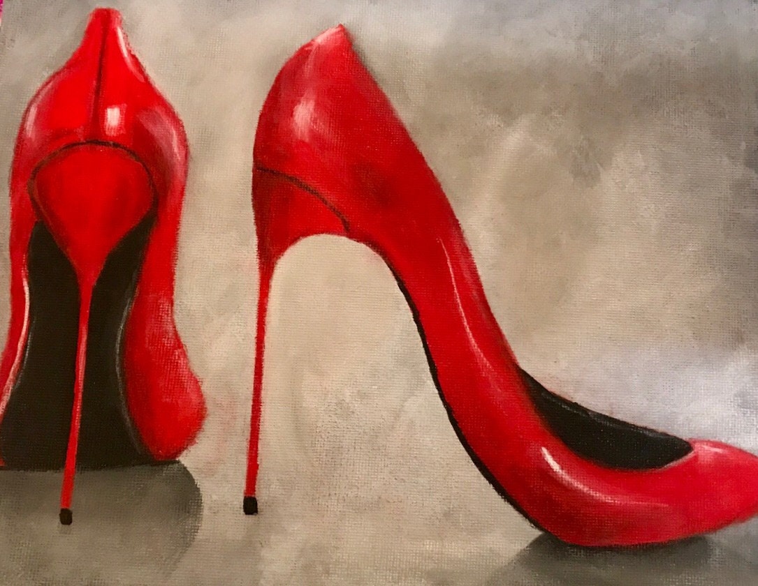 high heel painting