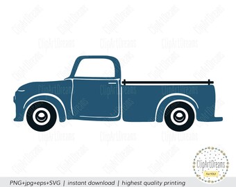 Download Antique Truck Svg Etsy