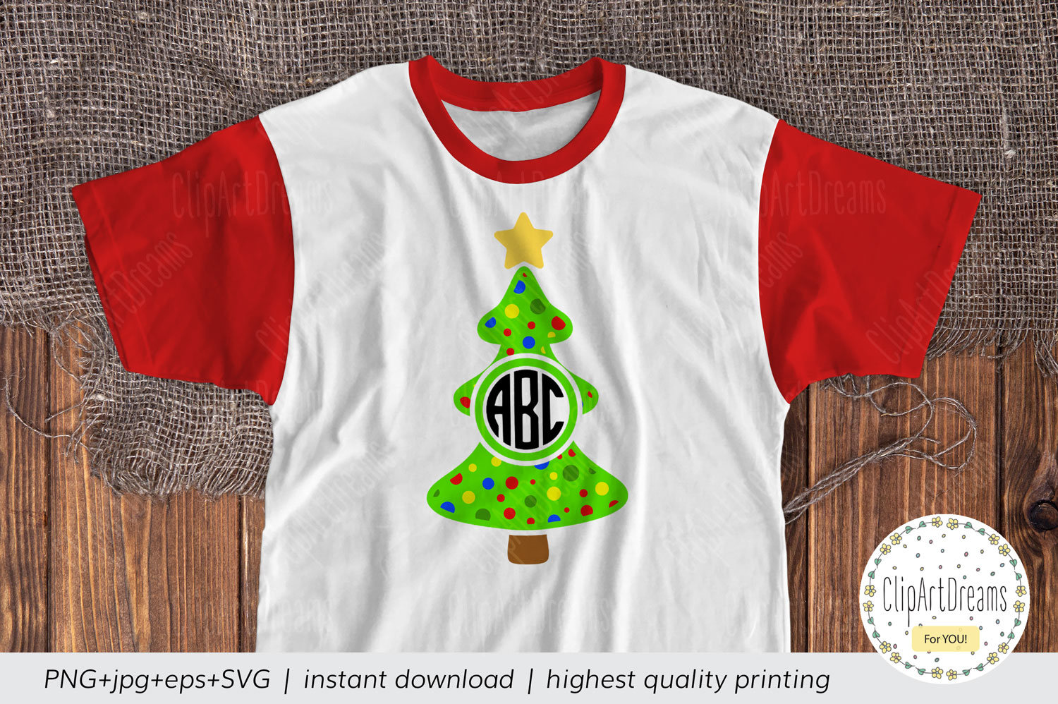Download Christmas Tree Monogram Svg Christmas Tree Polka Dot Monogram Etsy