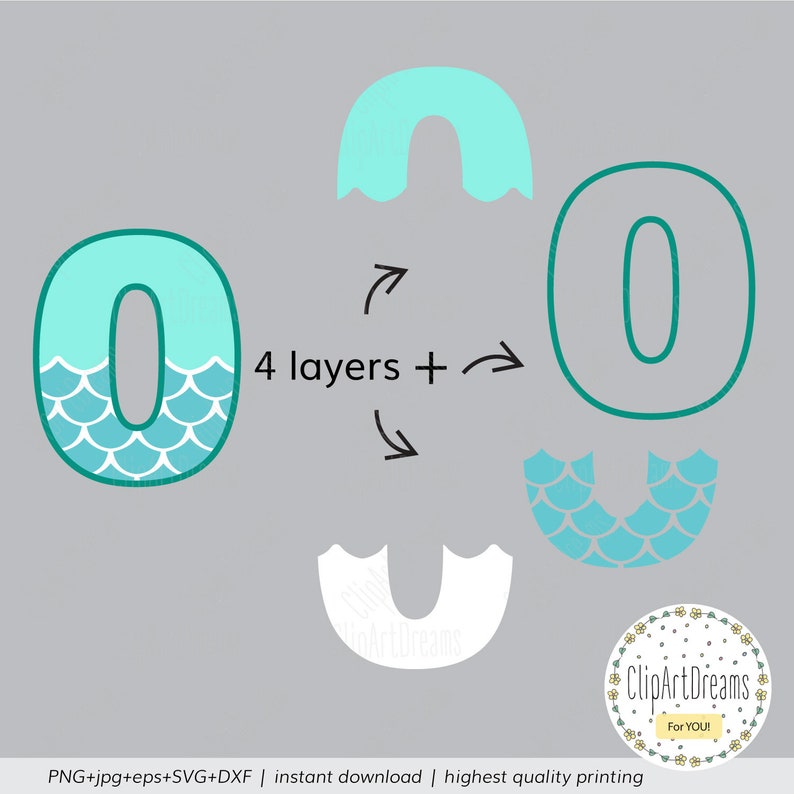 Free Free 171 Mermaid Number 7 Svg SVG PNG EPS DXF File