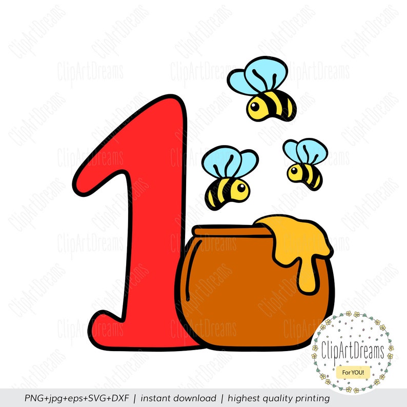 Download Honey Bee SVG First Birthday SVG Winnie the Pooh svg Honey ...
