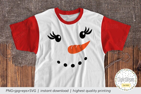 Snowman Face Svg Snowman Svg Lady Snowman Face Dxf Girl Etsy