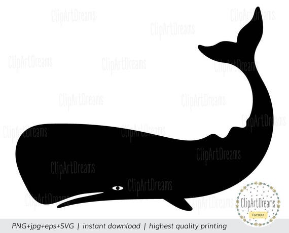 Whale Svg Silhouettes Of Sperm Whale Svg Cutting Cachalot Etsy