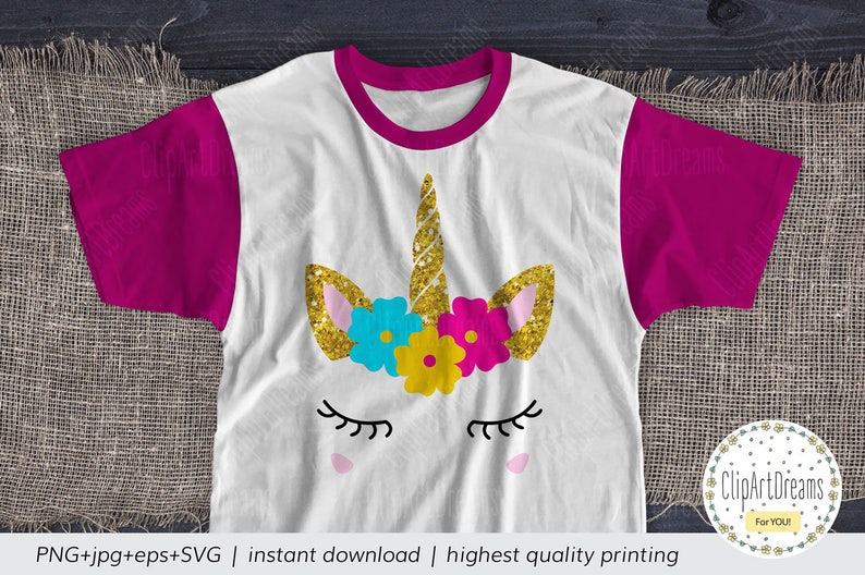 Unicorns Horn SVG the Unicorn Horn With Ears SVG File for Etsy