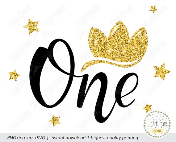 One Svg 1st Svg 1 Birthday Svg Crown One Birthday Baby Girl Etsy