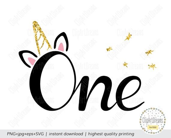 Download One SVG 1st SVG 1 birthday svg Unicorn One birthday Baby ...