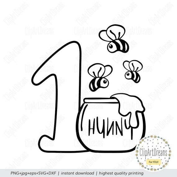 Download Honey Bee Svg First Birthday Svg Winnie The Pooh Svg Honey Etsy