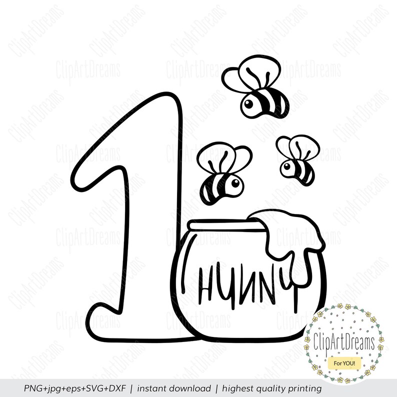 Download Honey Bee SVG First Birthday SVG Winnie the Pooh svg Honey ...